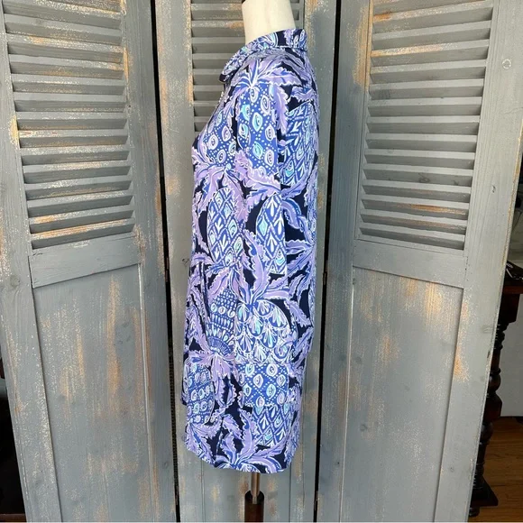 Lilly Pulitzer Skipper Popover Dress UPF 50+ Lilac Verbena Sz S - Picture 10 of 16